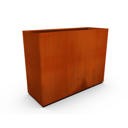 PLANTERCRAFT Corten Steel metal planter box  Rectangular sizes  Modern garden steel planters For Commercial And Residential Outdoor Use.