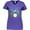 Purple, variant on Inktastic Cute Blue Octopus Drumming Women's V-Neck T-Shirt