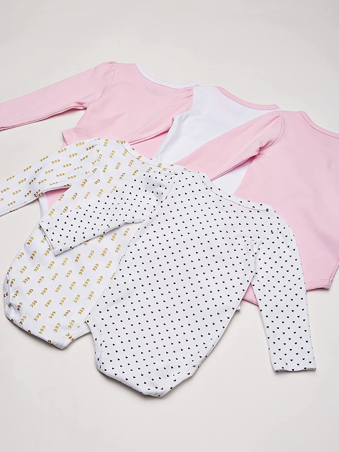 Hudson Baby Cotton Long-Sleeve Bodysuits, 5-Pack, Newborn- 24 Months