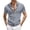 Grey, variant on Summer Casual Outdoor Zippered Shirt Short Sleeve Knit Top With Jacquard Pattern Lightweight Breathable Loose Fit Wear