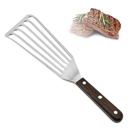 

Slotted Turner Fish Spatula 1Pack 304 Premium Stainless Steel Casted Thin Edge Angled Spatula for Cooking Turning & Flipping By ZIAERKOR