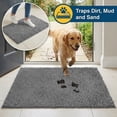 thumbnail image 3 of Muddy Rug, Seen on TV – Super Absorbent Microfiber Dog Door Mat for Mucky Paws, Non-Slip Washable Pet Rug, Quick Dry Chenille Entryway Carpet, Machine Washable Indoor Mat, 3 of 6