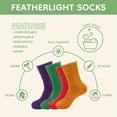thumbnail image 2 of Adult Feather Light Fuzzy Socks - Assortment I - 4 Pair Value Pack, 2 of 5