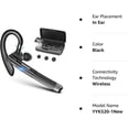 thumbnail image 6 of YUNOVA Bluetooth Headset for Cellphone Wireless Bluetooth Earpiece with Charging Case Hands-Free Single Ear Headset with Mic for iOS Android Cell Phone, V5.2 Bluetooth Headphone for Business, Trucker, 6 of 8