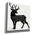 thumbnail image 2 of Epic Graffiti 'Deer in Black' by Cindy Jacobs, Canvas Wall Art, 26"x26", 2 of 2