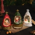 thumbnail image 6 of Xmas Lighted Glitter Snow Globes Christmas Tree Home Desktop Ornaments Christmas Birthday Gift, 6 of 6