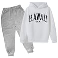 thumbnail image 3 of ZHOUCHANKIDS Children Kids Casual Solid Color Long Sleeve Hoodie Pullover Sweatshirt Tracksuit Jogger Sweatpants 2 PC Sweatsuit Set, 3 of 3