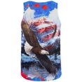 thumbnail image 2 of 4th of July American Flag Bald Eagle Splatter All Over Mens Tank Top Multi X-LG, 2 of 2