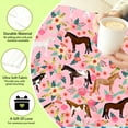 thumbnail image 6 of Floral Horse Blanket Gifts for Women Horse Lovers Stuff Horses Blanket Throw Plush Cozy Soft Flannel Bedding Flowers Horses Gifts for Women Adults Sofa Couch Bed Room Decor 50"X40", 6 of 7