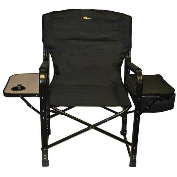 Faulkner FLK-49580 El Capitan Director Chair with Cooler Bag - Black