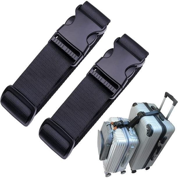 Luggage Straps.Luggage Connector. Straps for Suitcase， Heavy Duty Adjustable Suitcase Belt