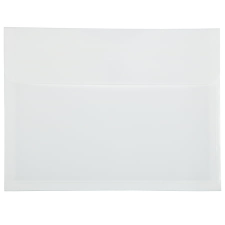 UPC: 0842497123073 | JAM Plastic Hook & Loop Closure Envelopes  9.75×1.25×13  White  12/Pack