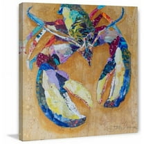 "Tropical Lobster" Painting Print on Wrapped Canvas