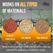 Rhino Stabilizing Mulch Glue - Mulch Glue Binder, Rock Glue for Landscape Maintenance and Landscape Adhesive