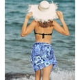thumbnail image 2 of HAPPY BAY Women's Beachwear Sarong Coverups Long Bathing Suit Swim Cover ups Bikinis Wraps Vacation Summer Beach Cover-up for Women One Size Lapis, Leaves, 2 of 5