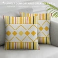thumbnail image 3 of PHYHOO  Pillow Covers , Modern Sofa Throw Pillow Cover, Decorative Home Outdoor Linen Fabric Geometric Pillow Case for Couch Bed Car(Yellow), 3 of 5