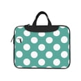 thumbnail image 2 of YFYANG 15.6 inch Universal Laptop Bag Oxford Cloth Laptop Sleeve, Multi-functional Green Abstract Geometric Dots Texture Pattern Notebook Computer Messenger Bag Handbag, 2 of 8