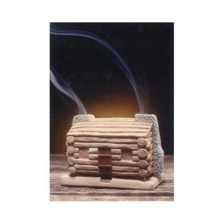 Log Cabin Burner With Pinon Natural Wood Incense Incienso De