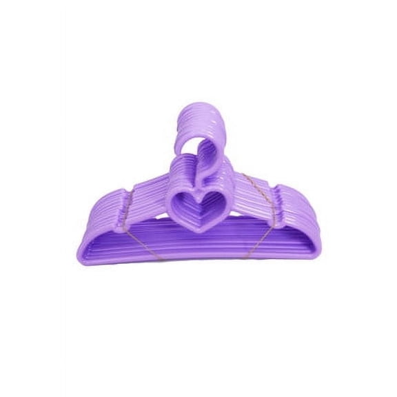 18 Inch Doll Clothes Hangers- MBD 12 Purple Heart Hangers For 18 Inch Doll Clothes