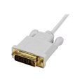 thumbnail image 2 of StarTech.com 6 foot Mini DisplayPort to DVI Active Adapter Converter Cable - 6 ft (1.8m) Active mDP to DVI M/M Cable - 1920x1200 - White (MDP2DVIMM6WS) - DisplayPort cable - Mini DisplayPort (M) to DVI-D (M) - 6 ft - active - white, 2 of 3