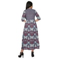 thumbnail image 4 of Moomaya Robe Kurti Longue à Manches Courtes Imprimée, Tunique Ligne A, Haut Indien pour Femmes, 4 of 5