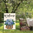 thumbnail image 3 of Hydrangea Spring Summer Garden Flag 12x18 Inch Double Sided Outside, Floral Welcome Yard Outdoor Flag, 3 of 6