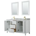 thumbnail image 4 of Wyndham Collection Wcv252560dunsm24 Daria 60" Free Standing Double Vanity Set - White /, 4 of 7