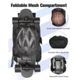 thumbnail image 2 of WOLT Black Skateboard Backpack, 15.6 Inch Laptop Backpack for Men Women, Sports Backpack with Ball Holder for Longboard, 2 of 7