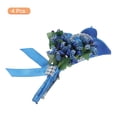 thumbnail image 3 of 4uds Novio Ojetes Lirio Ojetes Alfileres para Hombres Boda Ceremonia Aniversario Formal Cena Fiesta Azul, 3 of 5