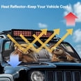 thumbnail image 4 of Yuyamidu Funny Sloth Windshield Sunshade Sun Shade Heat Shield Car Sun Visor Mat for Jeep Wrangler JL JLU 2018-2024 Rubicon Sahara 2 Door & 4 Door & Gladiator JT, 4 of 7