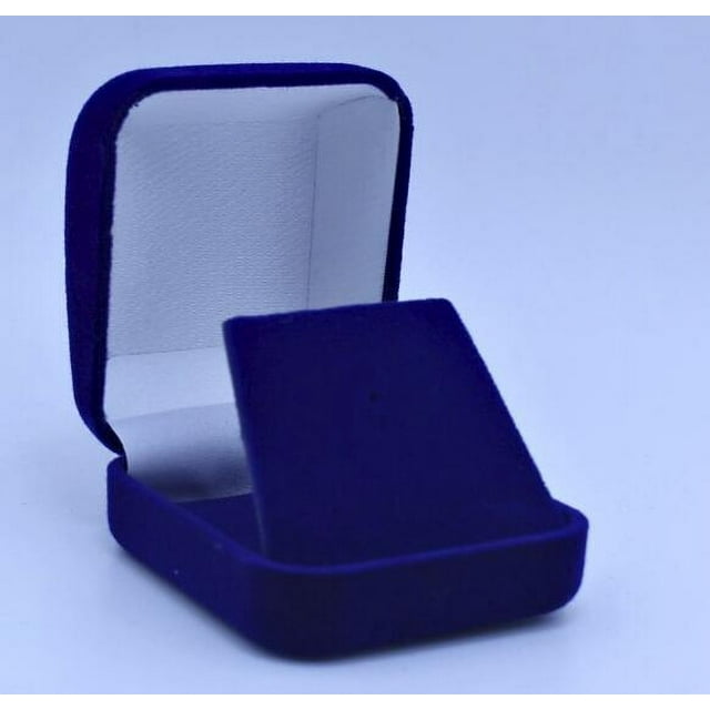 Miangastore Commemorative Coins Organizer Box Blue Flocked 6Pcs 2.4x2.1x1.4in