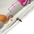 thumbnail image 5 of Duvet Cover Queen Size Flamingo 3 Pcs Duvet Cover Set Bedding Sets Queen Soft Breathable, 5 of 6