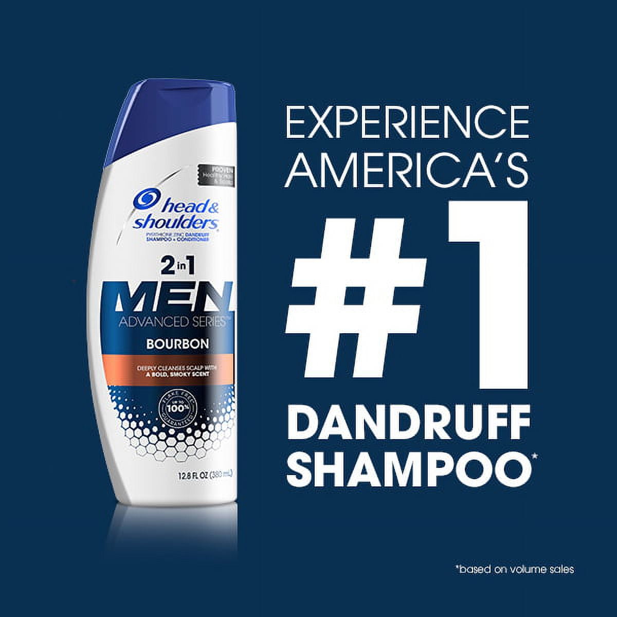Head and Shoulders Advanced Series Bourbon 2-in-1 Anti-Dandruff Shampoo and Conditioner for Men, 31.4 fl oz
