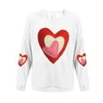 thumbnail image 3 of Vetsdori Valentine Sweatshirts for Women Pullover Crew Neck Shirts Winter Gifts for Girlfriend Womens Sweatshirts Love Heart, 3 of 4