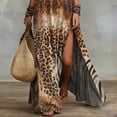 thumbnail image 2 of Morttic Women's Elegant Floral Print Halter Neck Sleeveless High Split Maxi Dress – Flowy A-Line Bohemian Holiday Dress Picture 5，L, 2 of 3