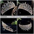 thumbnail image 2 of MasteelfCA Wedding Bride Crown Bridal Rhinestone Crown Birthday Party Tiara Wedding Hair Accessory, 2 of 7