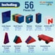 thumbnail image 2 of Playmags Magnetic Tiles Building Set 56 Pcs Set with Car - Super Durable Magnet Blocks, STEM Development Kids Building Toys for Boys Girls & Toddlers, 2 of 5