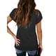 thumbnail image 3 of Lucakuins, camisetas de manga corta para mujer, blusa informal de moda de Color sólido, Tops holgados de verano, ropa de calle Lucakuins moda, 3 of 4