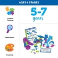 thumbnail image 5 of Learning Resources STEM Explorers Domino Action, juguetes STEM para niños, 59 piezas, regalos para niños y niñas a partir de 5 años, 45 dominós, 10 tarjetas de desafío de doble cara, piezas de obstácu, 5 of 5