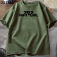 thumbnail image 3 of Charli XCX 365 Party Girl Brat camiseta mujeres hombres camiseta Y2K culto clásico Vintage camiseta pantalón corto Casual manga cuello redondo ropa de calle, 3 of 5