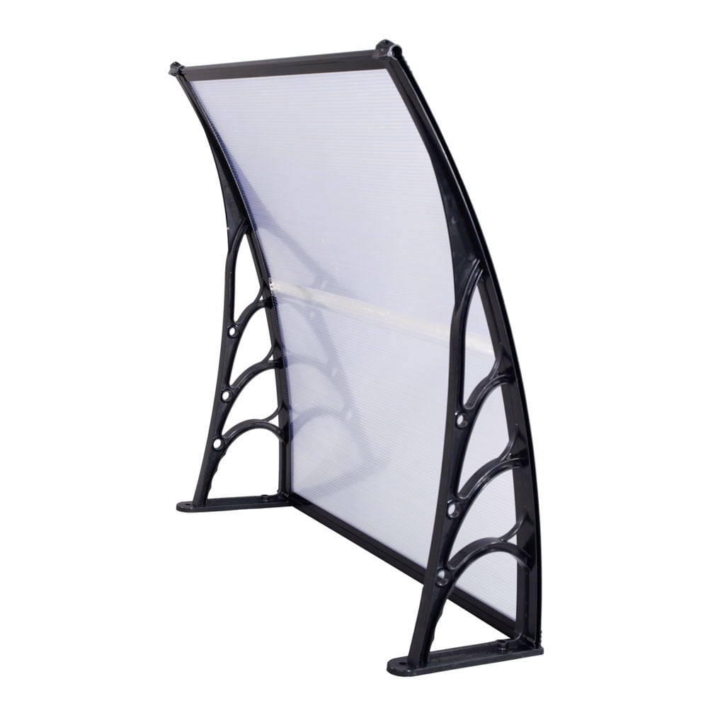 Zimtown DIY Window Awning UV Door Patio Canopy Rain Snow Protection 39"x35" Roof Porch