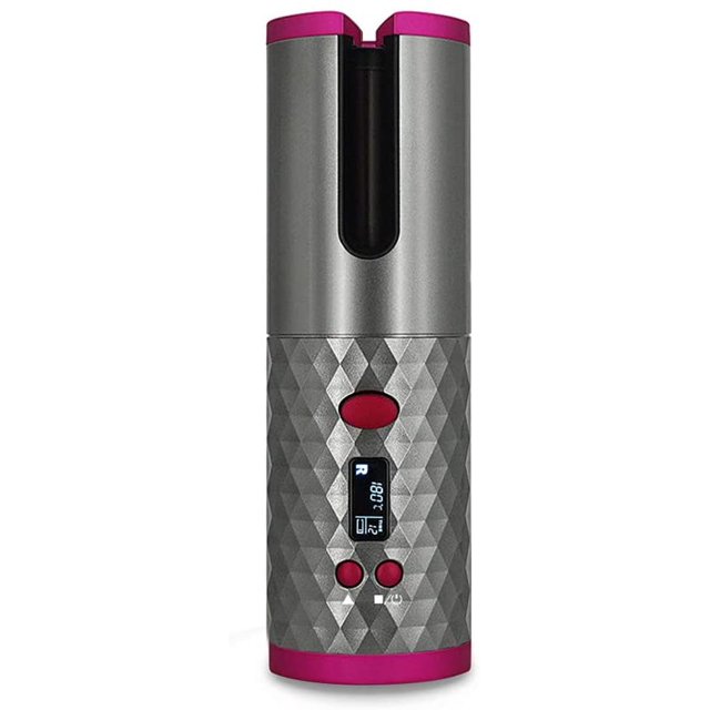 Mini rizador de pelo inalámbrico automático S600 Temperatura ajustable Diseño anti-escaldado Alta eficiencia Inalámbrico Inteligente Rizador Cuidado del cabello Herramientas para peinar el cabello