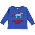 thumbnail image 3 of Inktastic Born to Run Wild Galloping Horse Boys or Girls Long Sleeve Toddler T-Shirt, 3 of 5