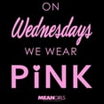 thumbnail image 2 of Boy's Mean Girls On Wednesdays We Wear Pink Official Logo Graphic Tee Black Small, 2 of 5