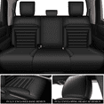 thumbnail image 2 of AOMSAZTO Custom Car Seat Covers for Toyota Tundra 2022-2023 Full Set Faux Leather Waterproof Vehicle Protection Compatible Airbag Black, 2 of 5
