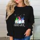 thumbnail image 2 of Navidad moda mujer casual manga larga impreso damas sudaderas tops Pompotops gfhjh10357, 2 of 5