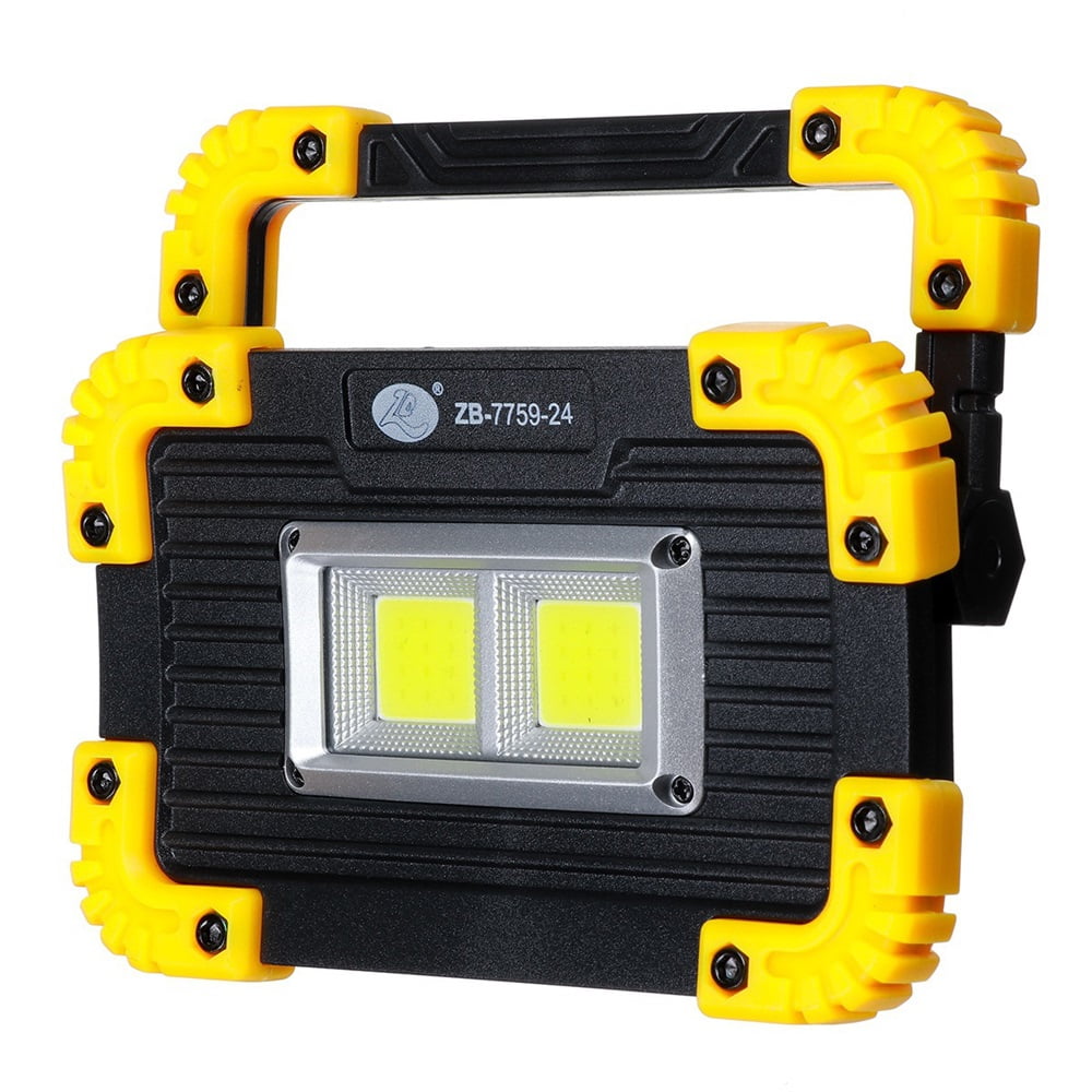 20W COB LED Rechargeable Cordless Portable Work Flood Light Camping Fishing Lamp 
