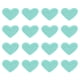 thumbnail image 1 of Uxcell Parches de Hierro en Forma de Corazón Parches Bordados Aplicaciones Embellecedores para Ropa Azul Cielo 16 Pzs, 1 of 7
