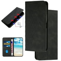 Motorola Moto G Power 5G (2025) Premium PU Leather Case Diamond Patterned, Wallet Folio Case Book Design Magnetic Closure with Kickstand and ID Holder Credit Card Slots Shockproof Phone Case,Black