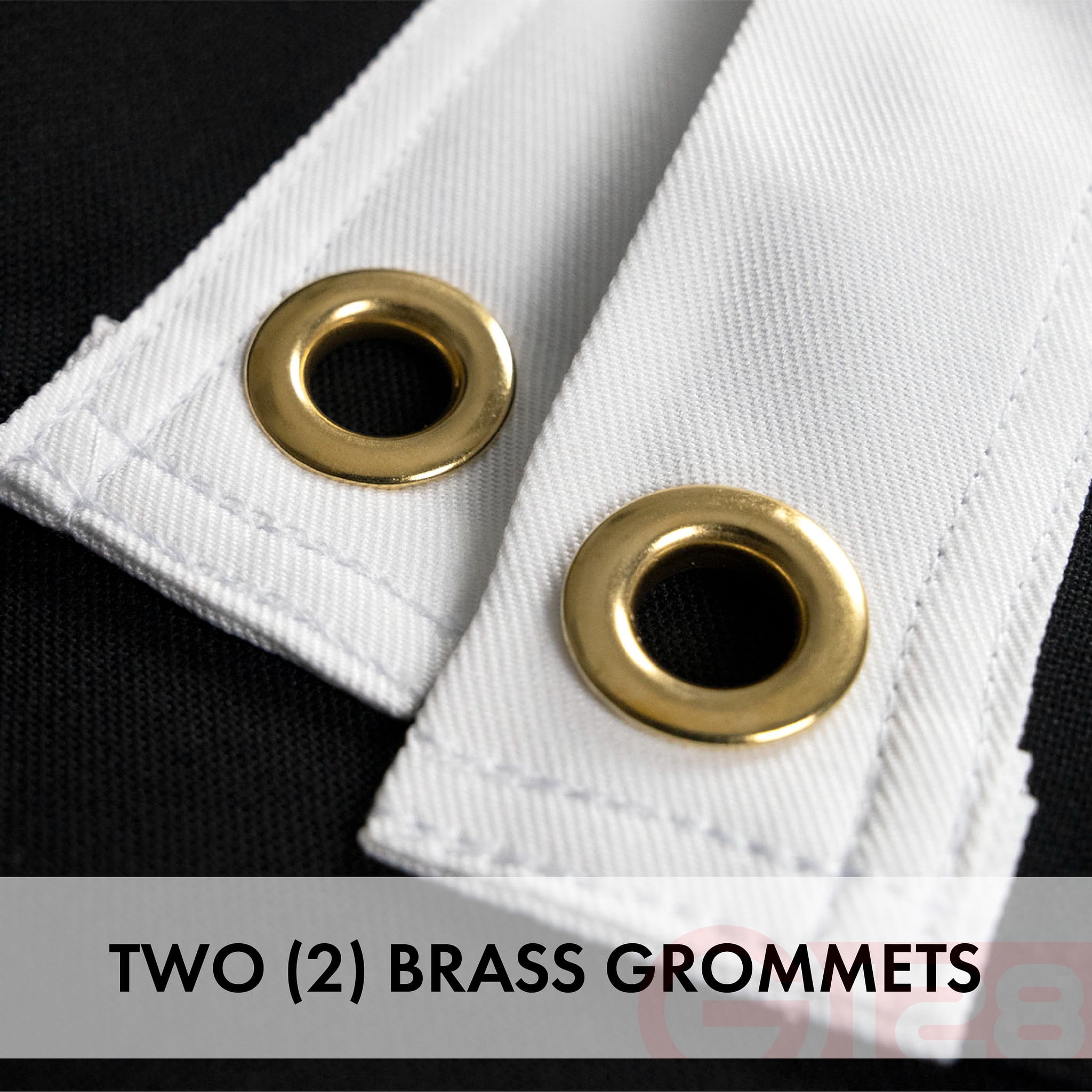 G128 Combo Pack USA American Flag & POW MIA Flag 2x3 ft, Embroidered Spun Polyester with Brass Grommets for Indoor or Outdoor Use